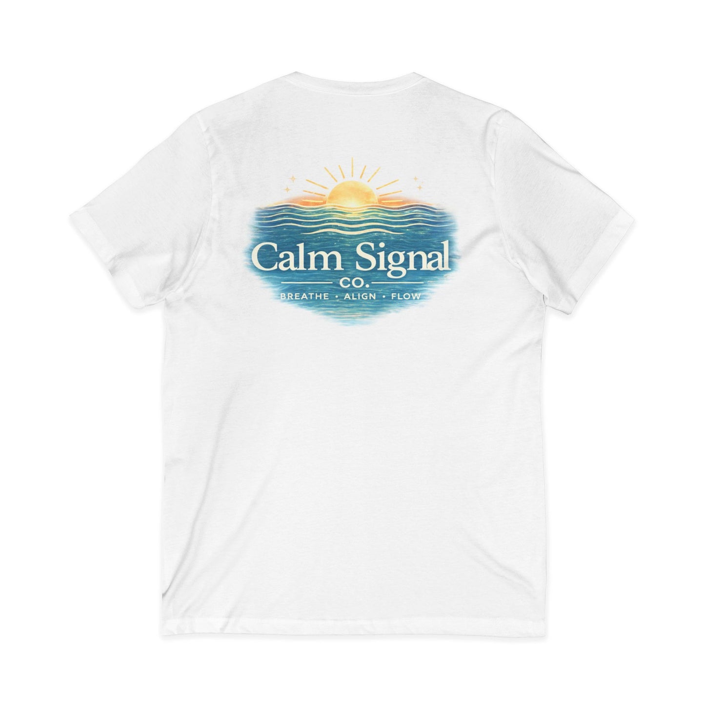 Unisex Jersey Short Sleeve V-Neck Tee
