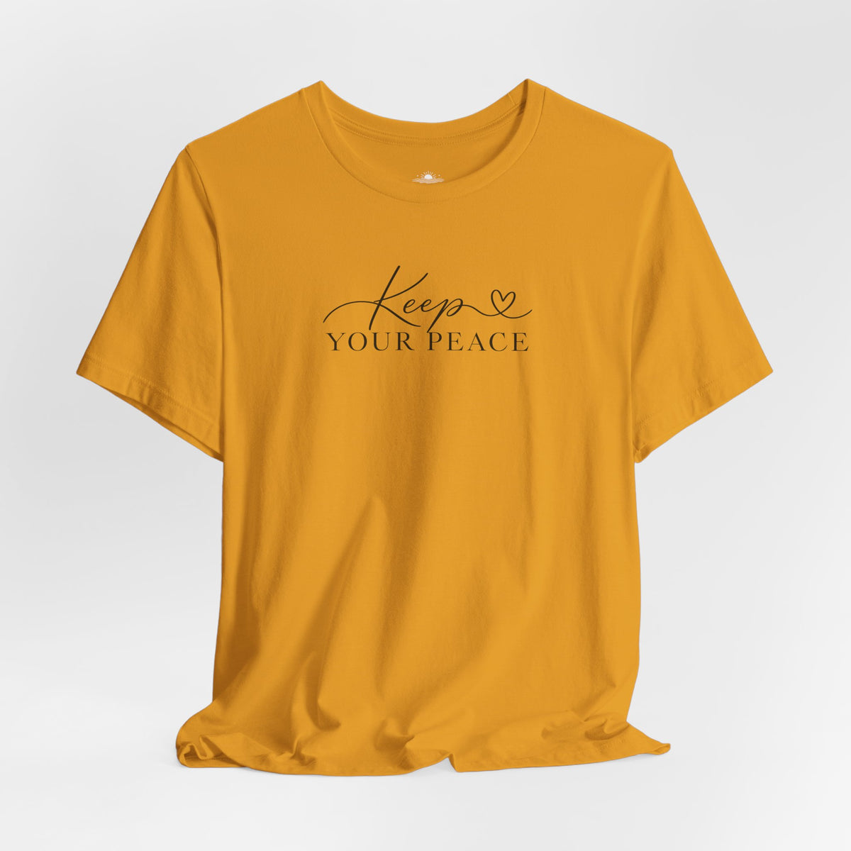 Keep Your Peace T-Shirt — Minimal Script Cotton Tee