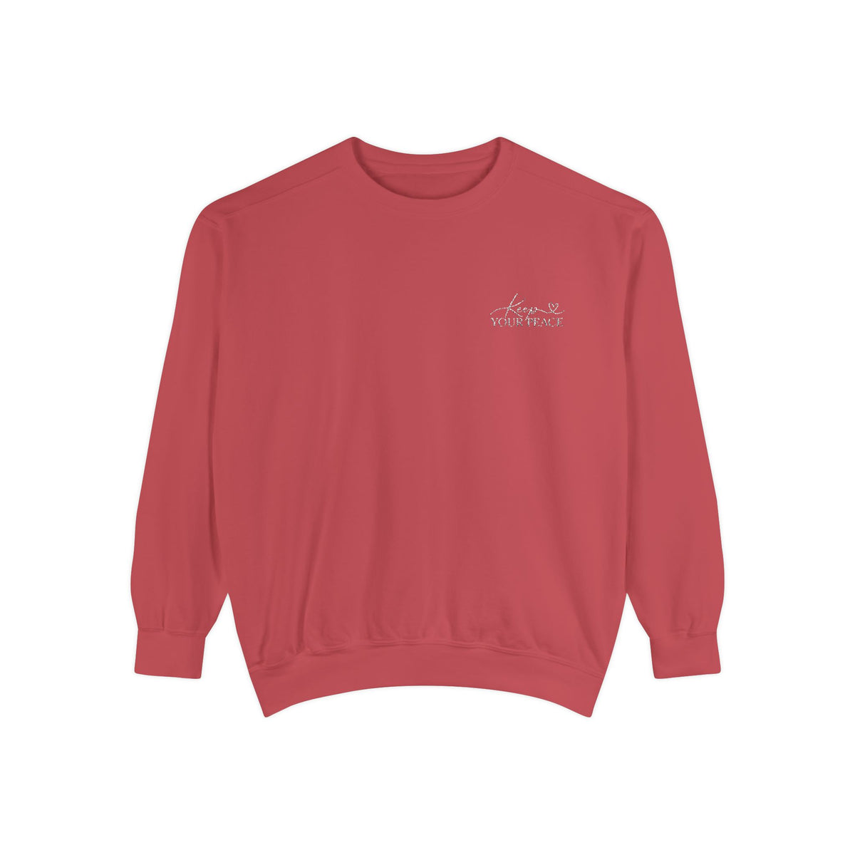 Keep Your Peace Embroidered Crewneck Sweatshirt