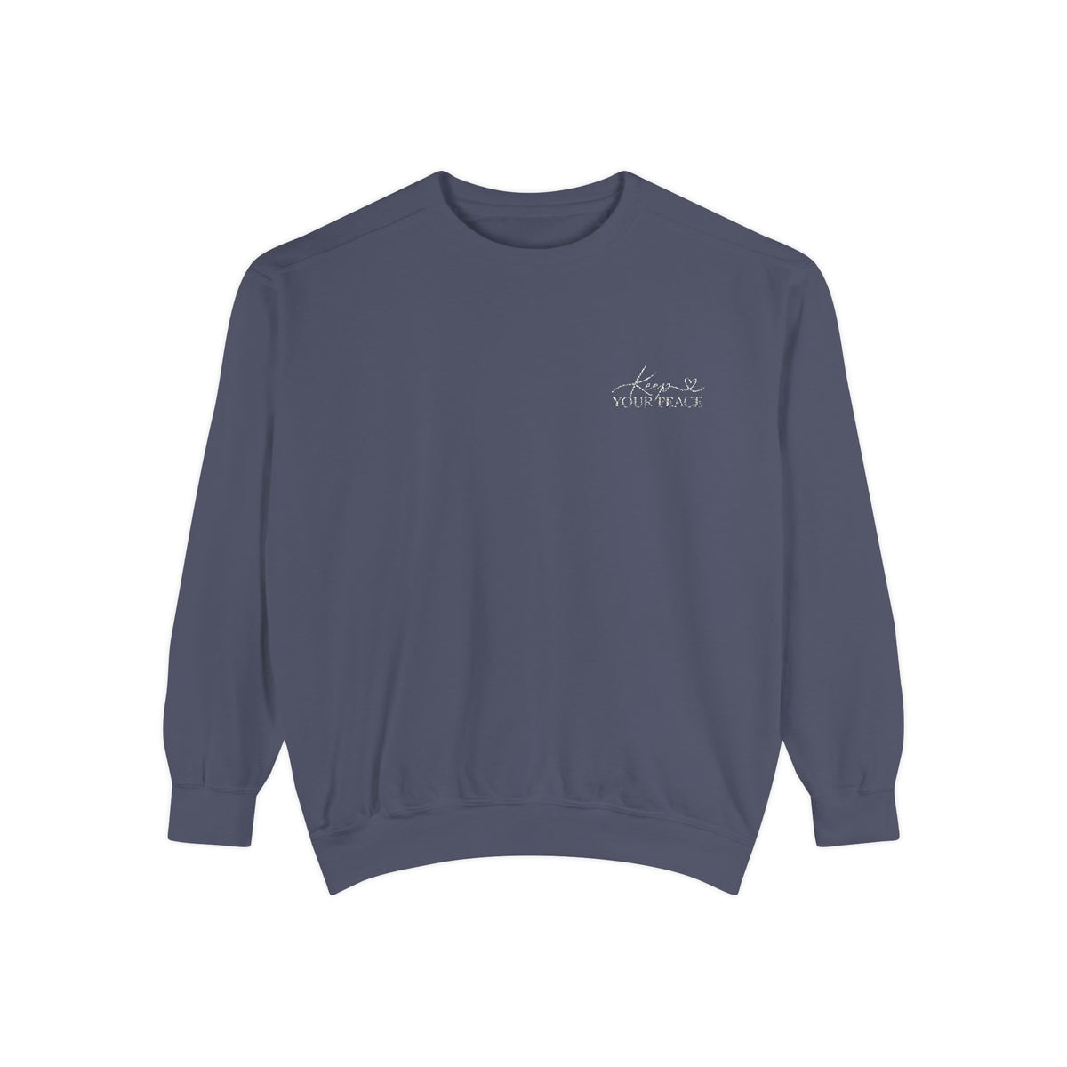 Keep Your Peace Embroidered Crewneck Sweatshirt