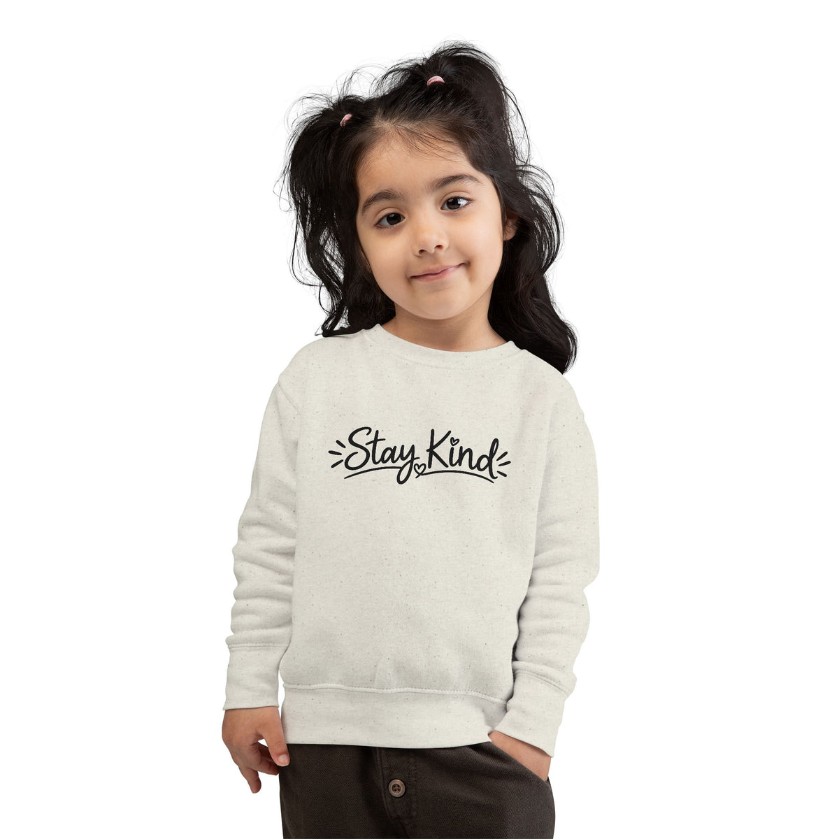 Stay Kind Toddler Sweatshirt –With optional Personalization
