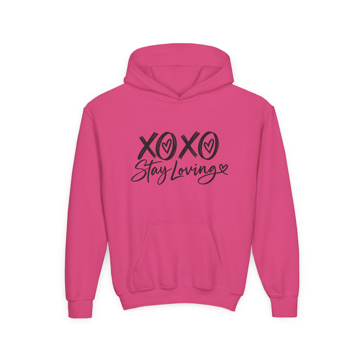 XOXO Stay Loving Youth Hoodie | Kids Graphic Pullover
