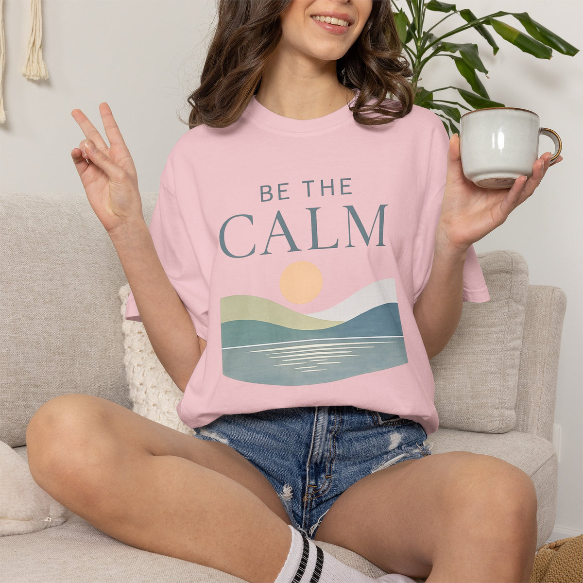 Be the Calm Sunset Graphic Tee