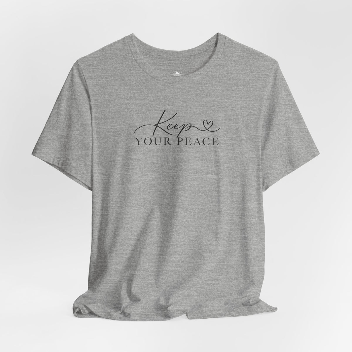 Keep Your Peace T-Shirt — Minimal Script Cotton Tee