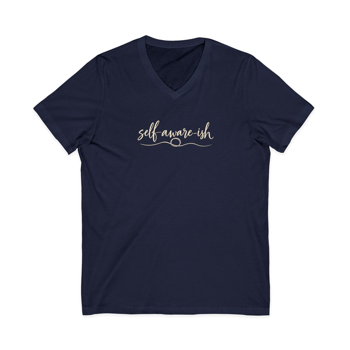 Self Aware-ish V-Neck Tee | Inner Work In Progress Graphic