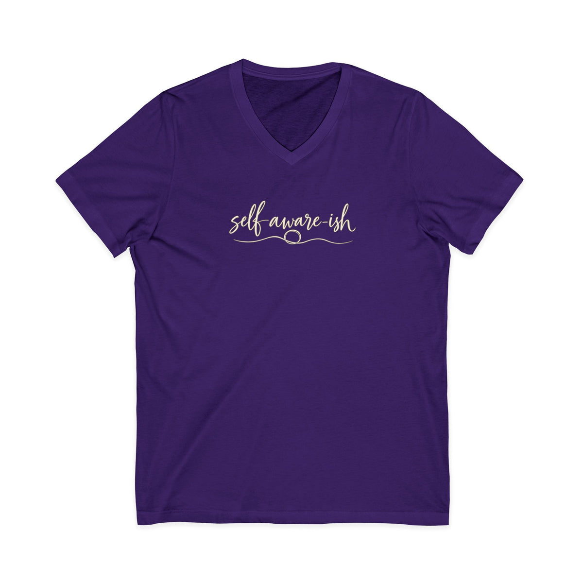 Self Aware-ish V-Neck Tee | Inner Work In Progress Graphic