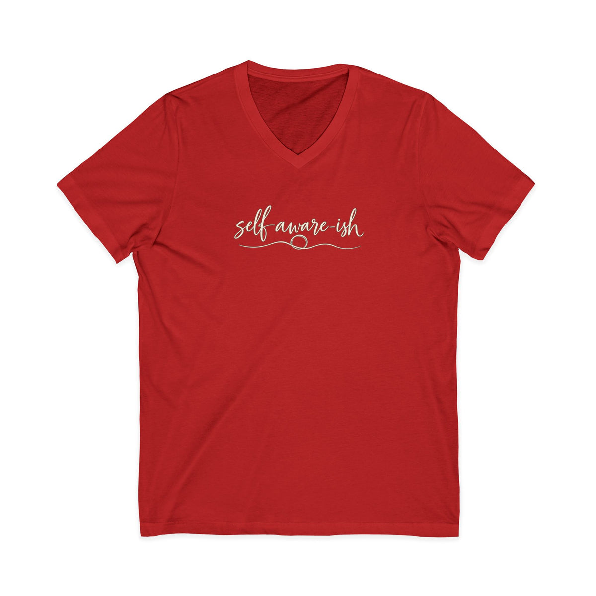 Self Aware-ish V-Neck Tee | Inner Work In Progress Graphic