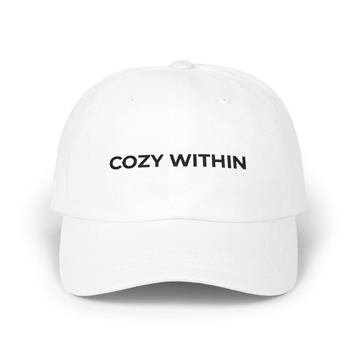 Cozy Within Embroidered Dad Cap — Adjustable Unisex Hat