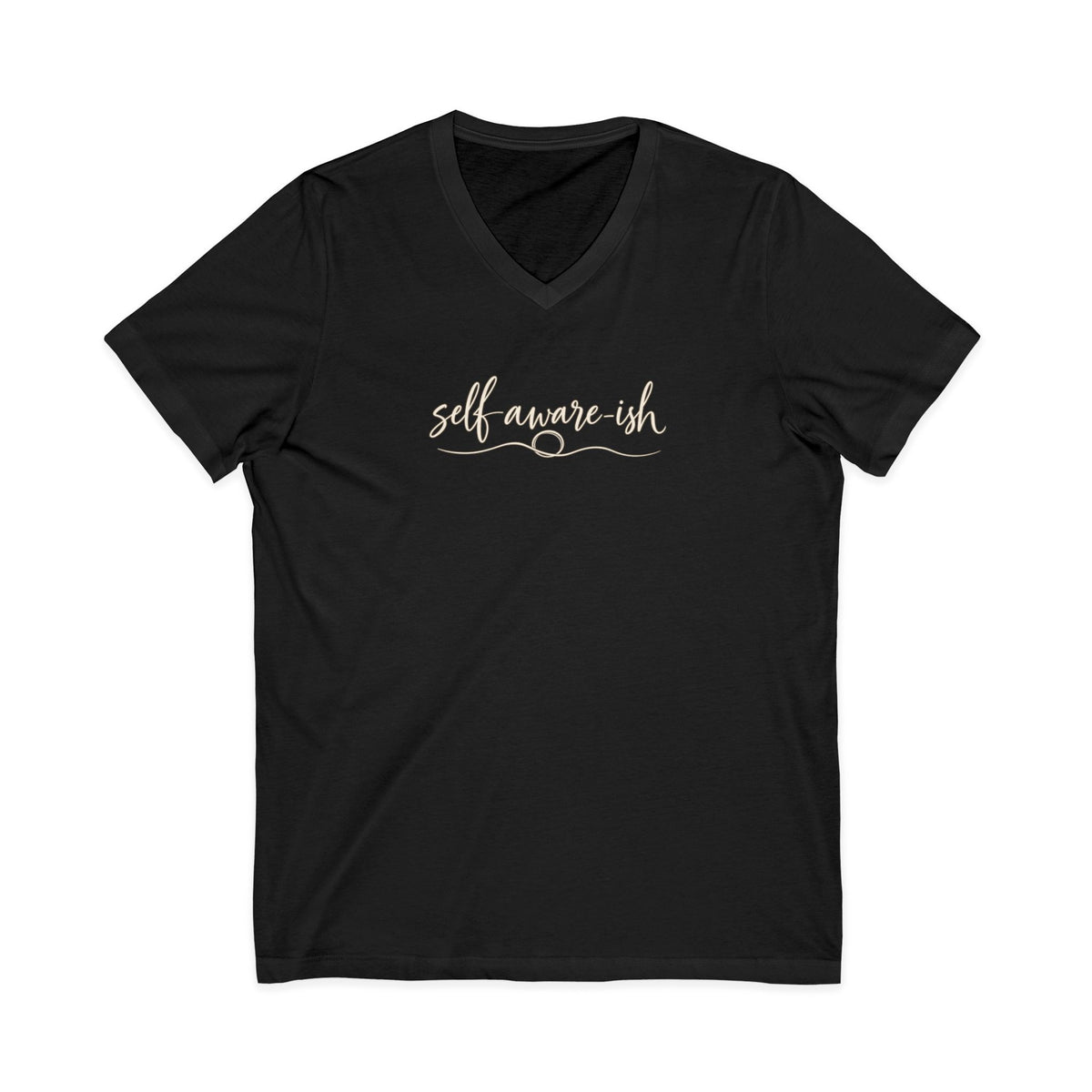 Self Aware-ish V-Neck Tee | Inner Work In Progress Graphic