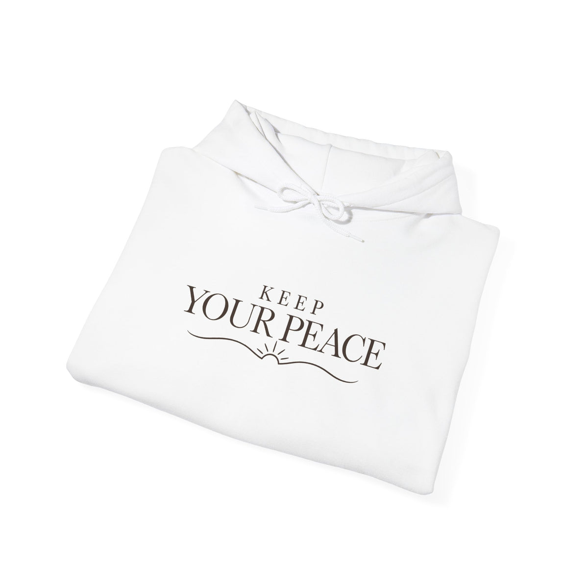 Keep Your Peace Hoodie — Minimalist Unisex Pullover