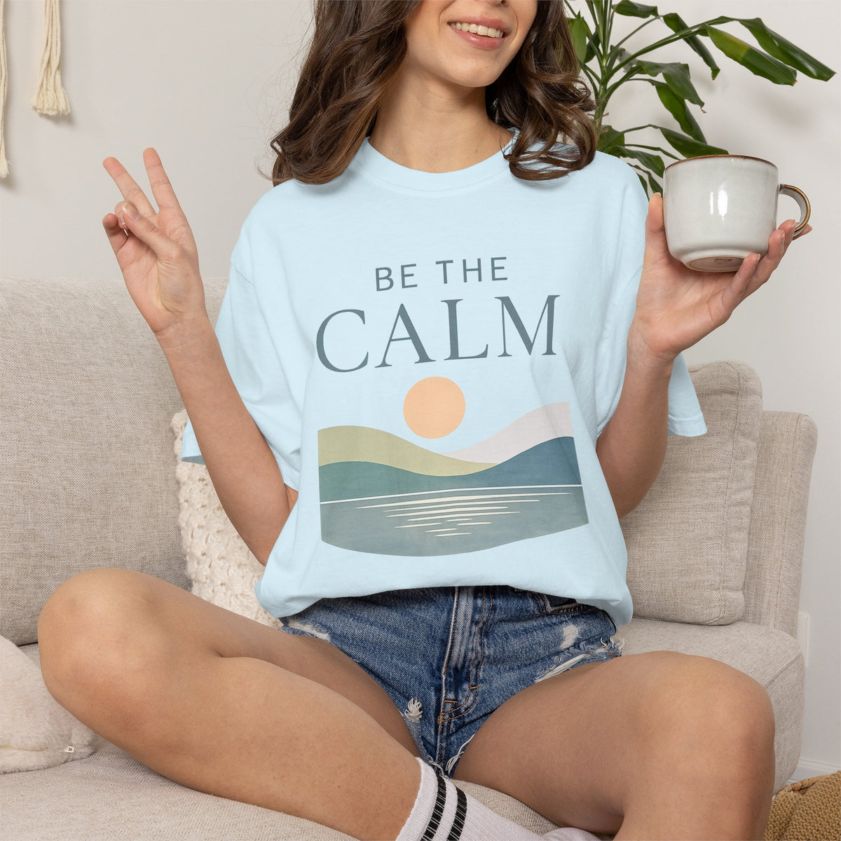 Be the Calm Sunset Graphic Tee