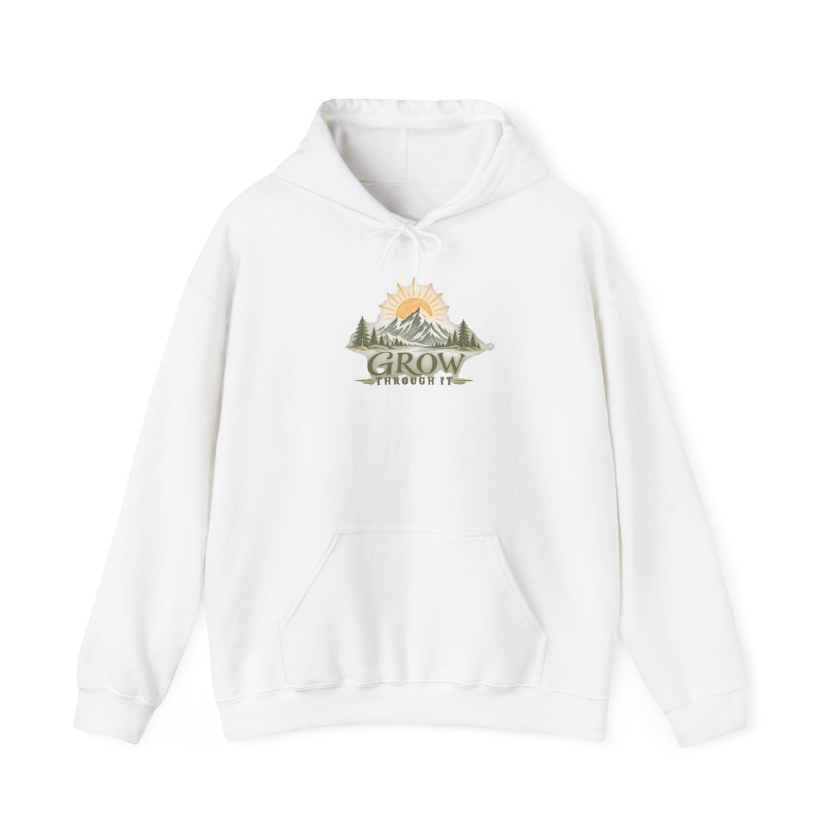 Grow Through It Sunrise Mountain Hoodie