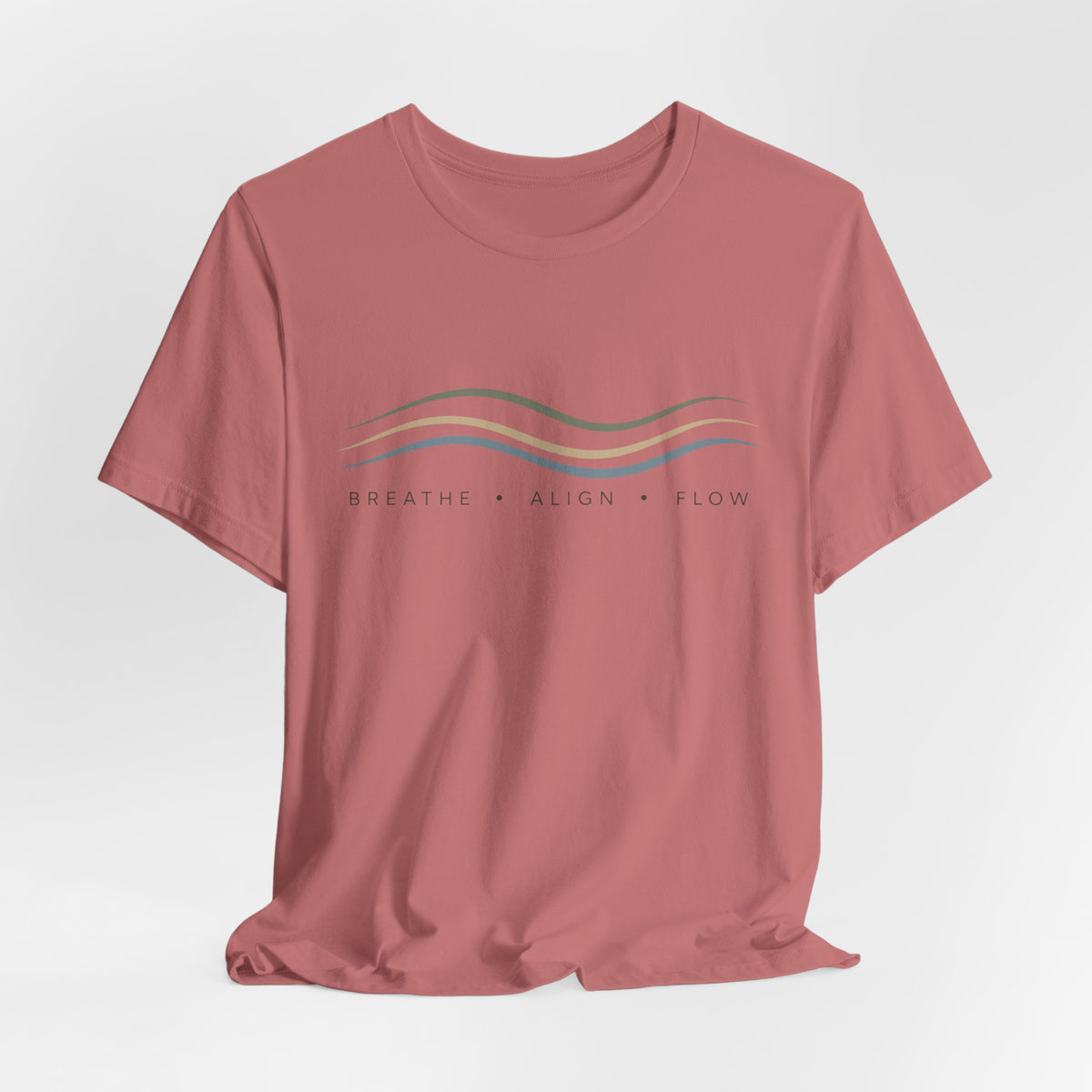 Breathe Align Flow Mindful Graphic T-Shirt