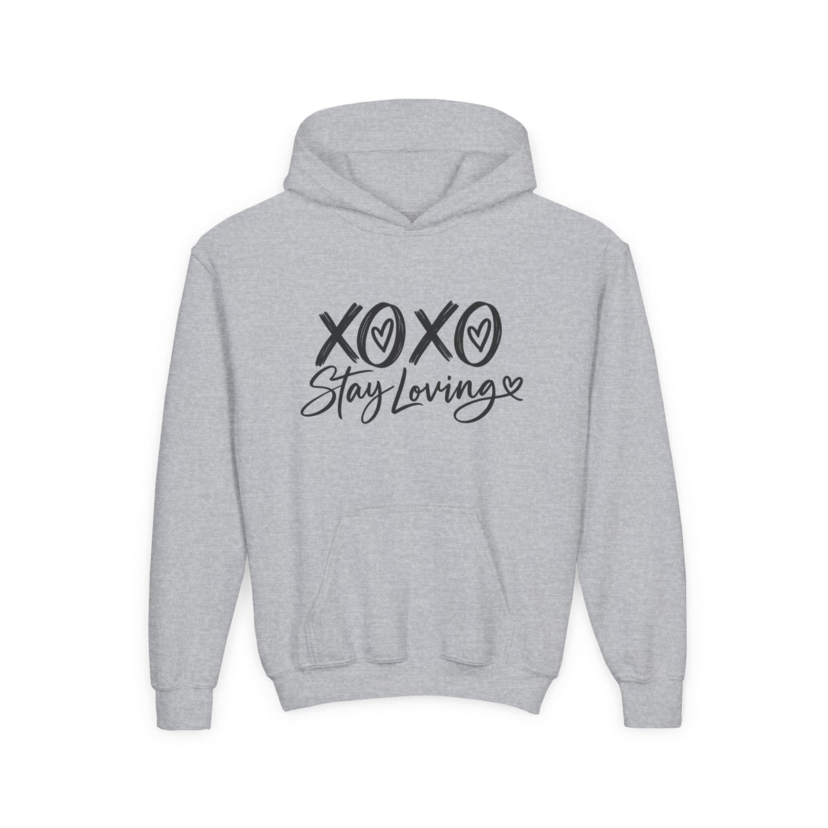 XOXO Stay Loving Youth Hoodie | Kids Graphic Pullover