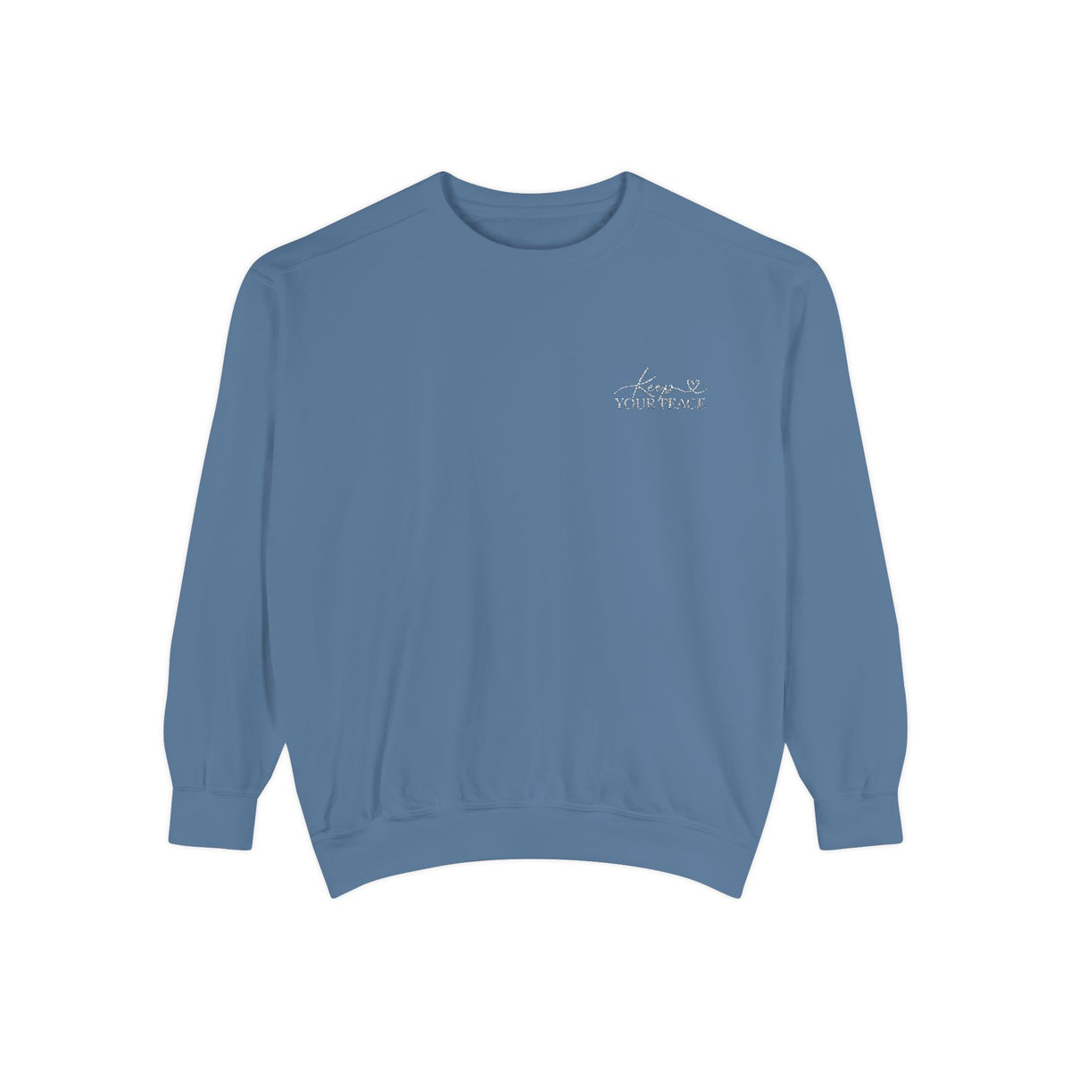 Keep Your Peace Embroidered Crewneck Sweatshirt