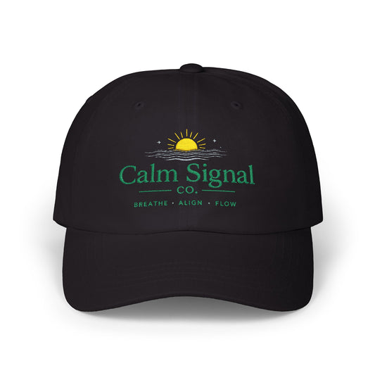 Dad Cap — Calm Signal Co. “Breathe • Align • Flow” Embroidered Relaxation Hat