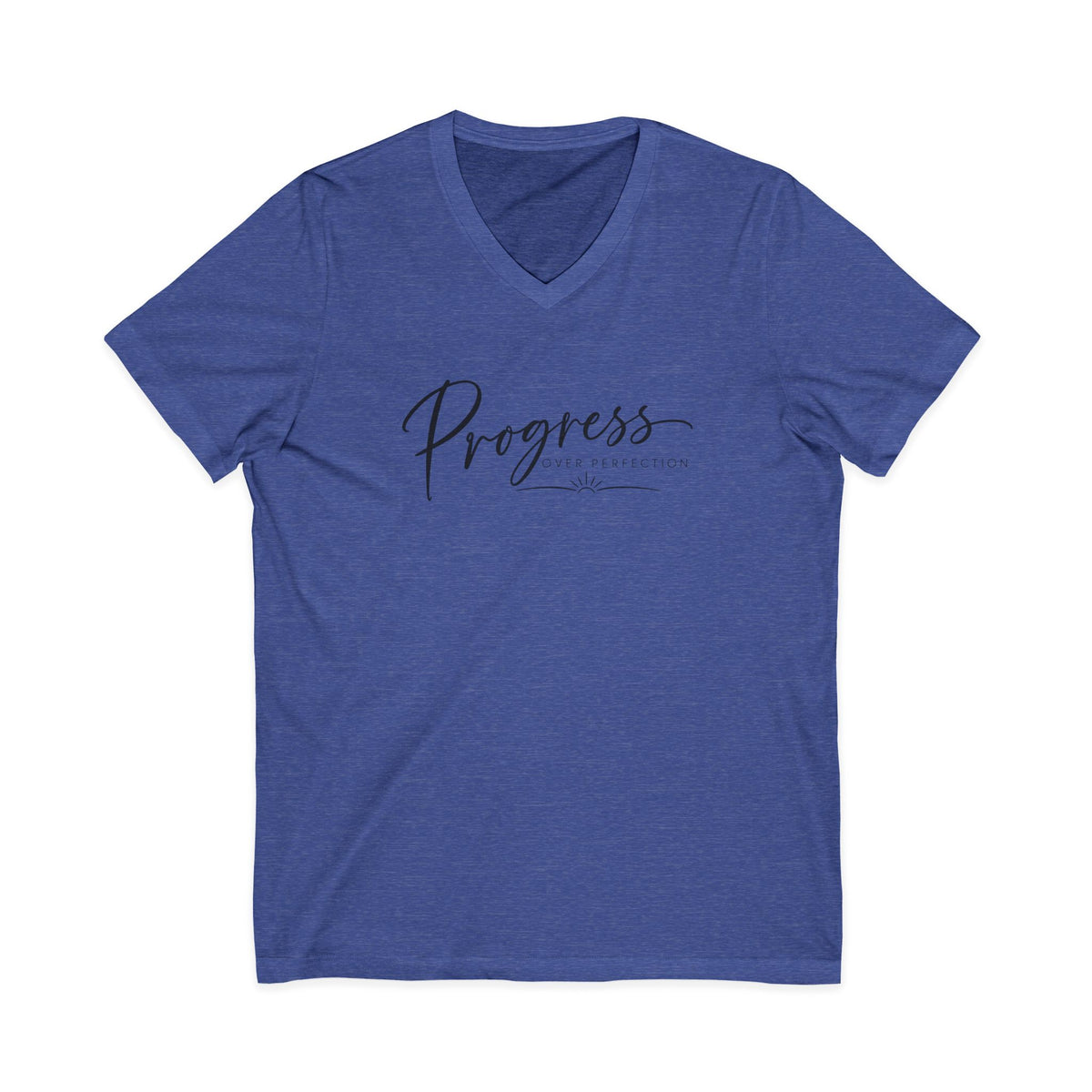 Progress Script V-Neck T-Shirt