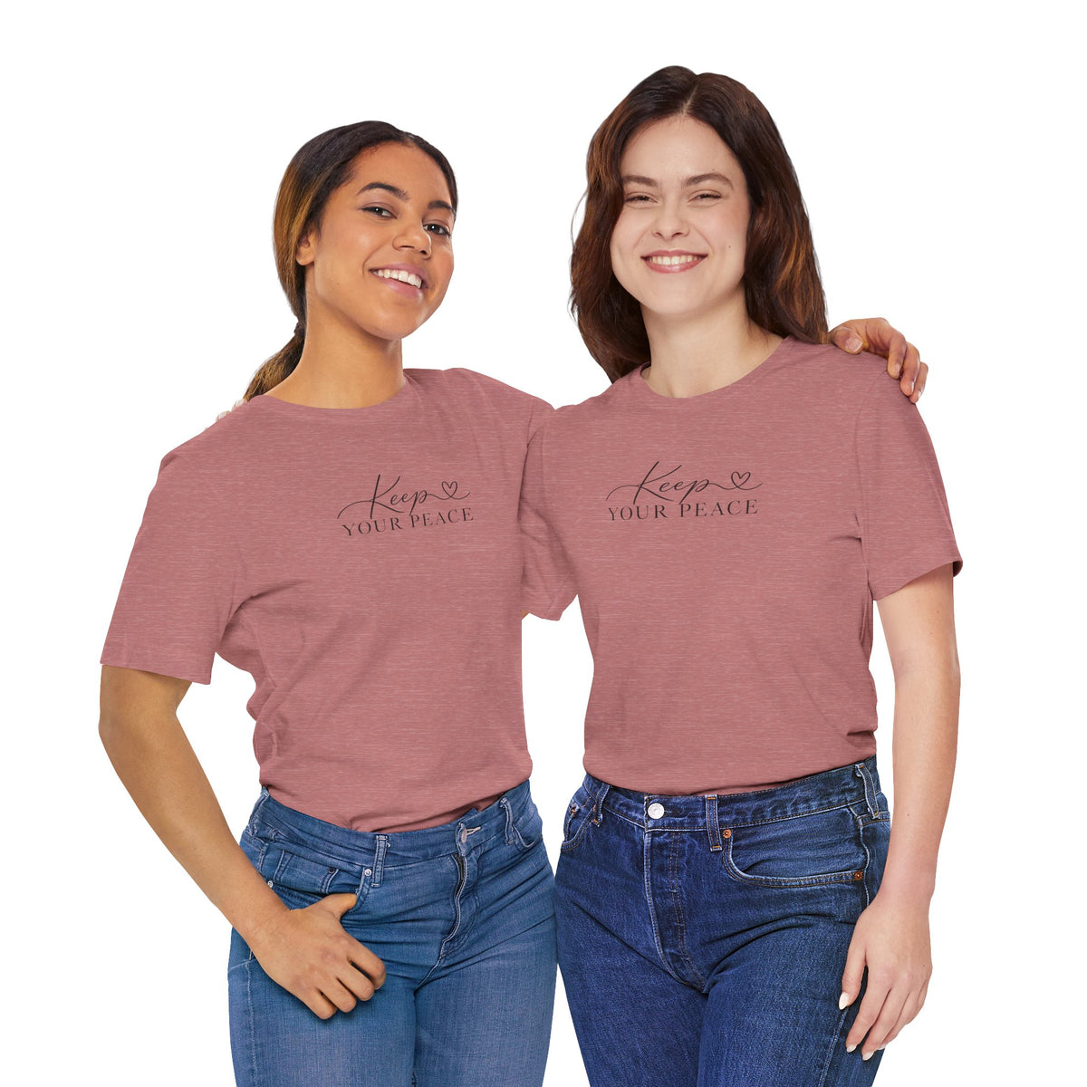 Keep Your Peace T-Shirt — Minimal Script Cotton Tee