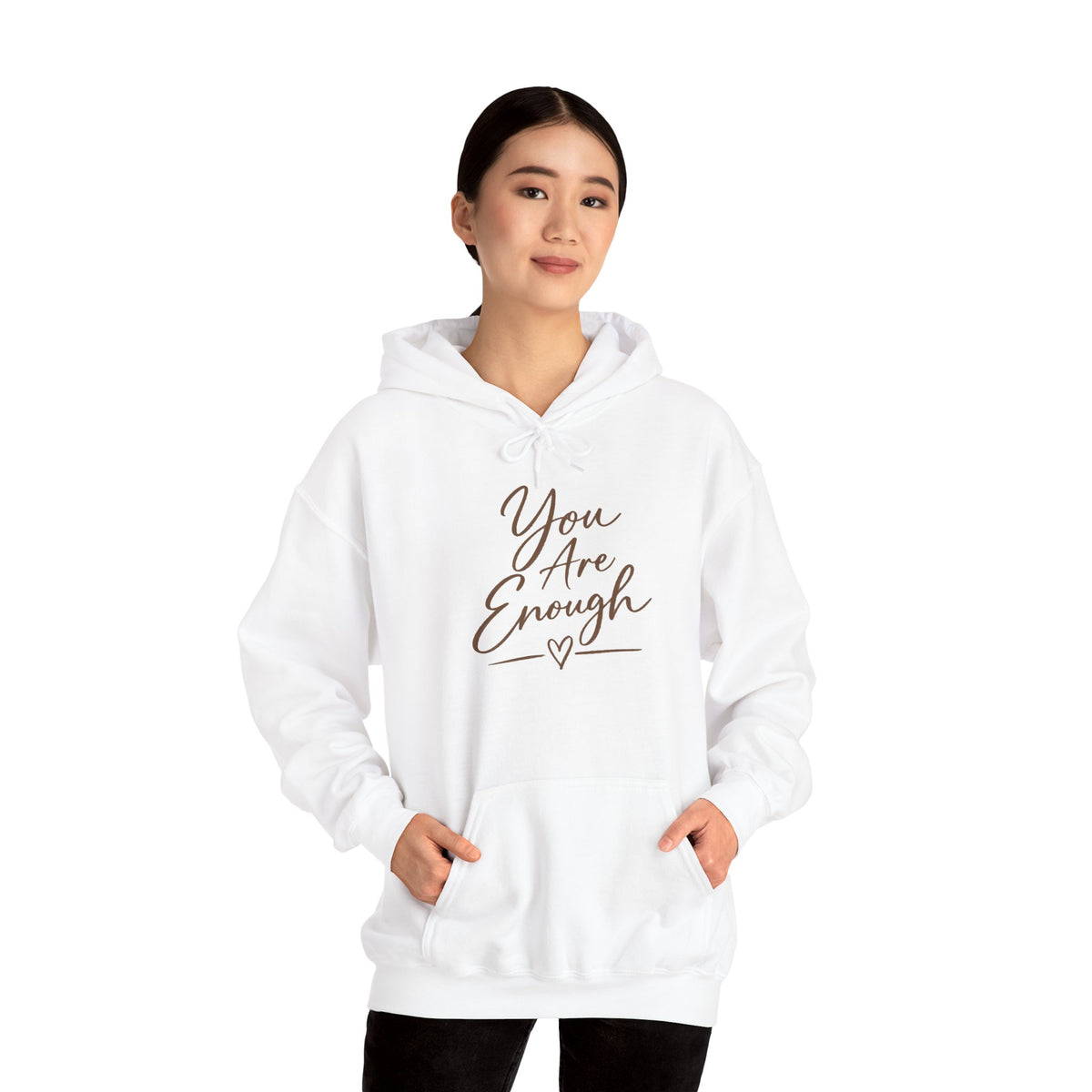 You Are Enough Hoodie | Inspirational Self-Care Sweatshirt