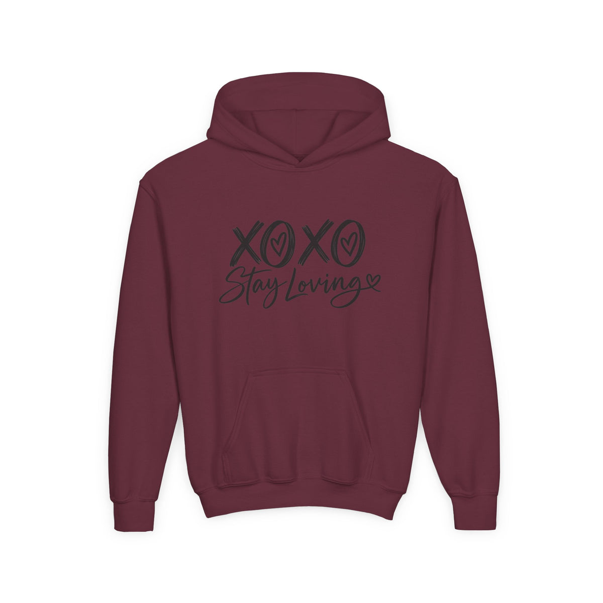 XOXO Stay Loving Youth Hoodie | Kids Graphic Pullover