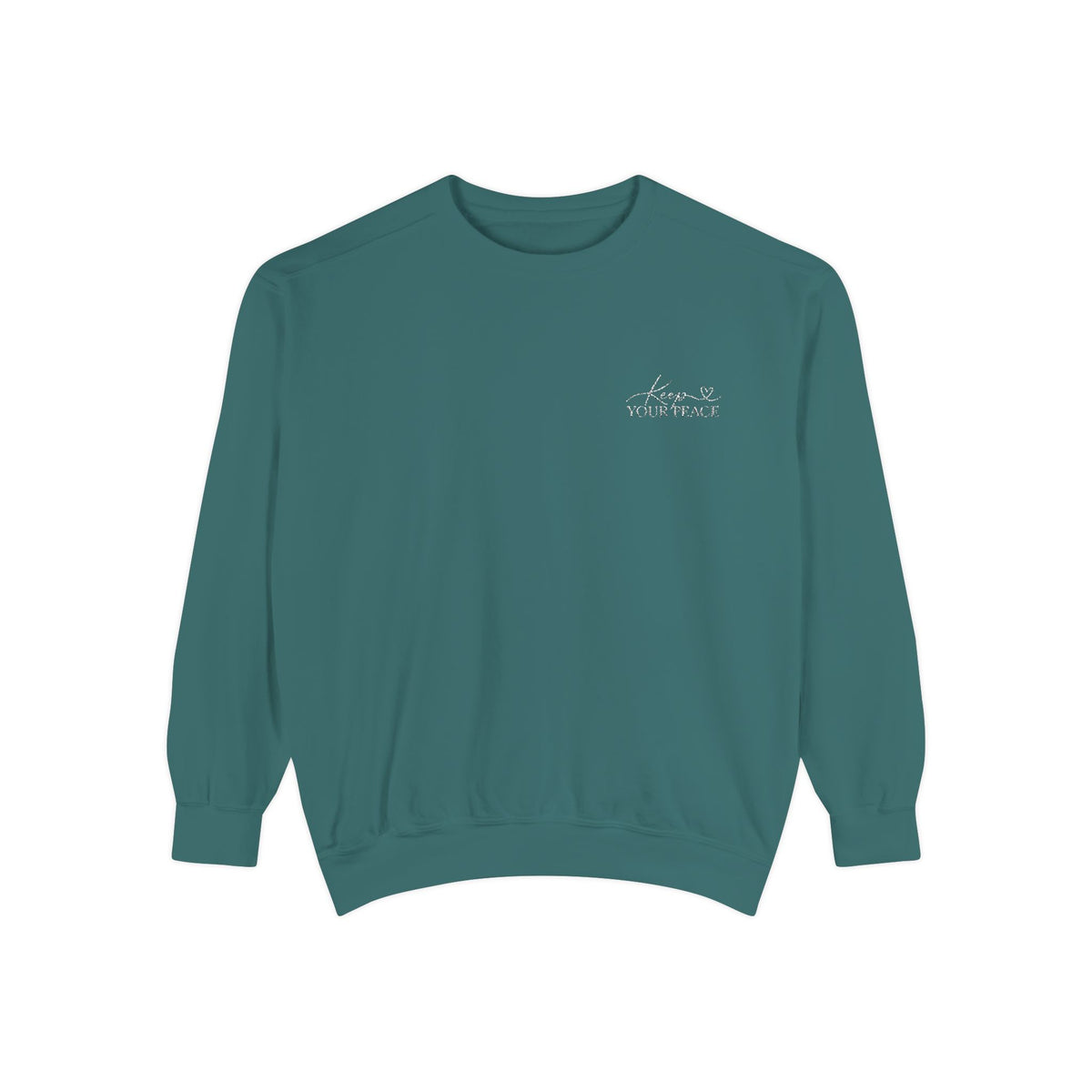 Keep Your Peace Embroidered Crewneck Sweatshirt