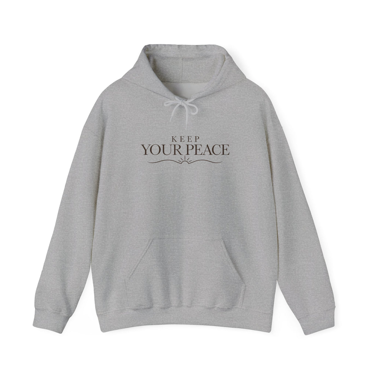 Keep Your Peace Hoodie — Minimalist Unisex Pullover