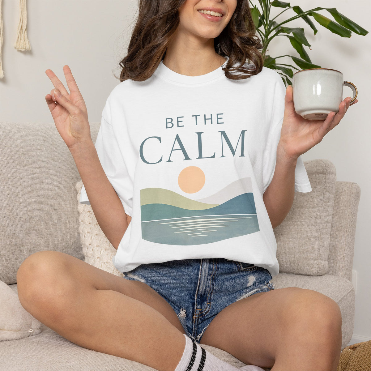 Be the Calm Sunset Graphic Tee