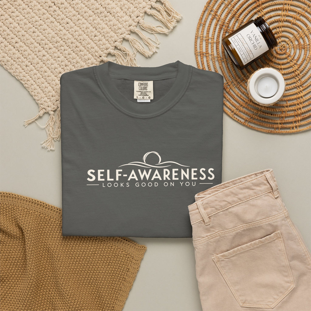 Self-Awareness Looks Good On You Garment-Dyed T-Shirt
