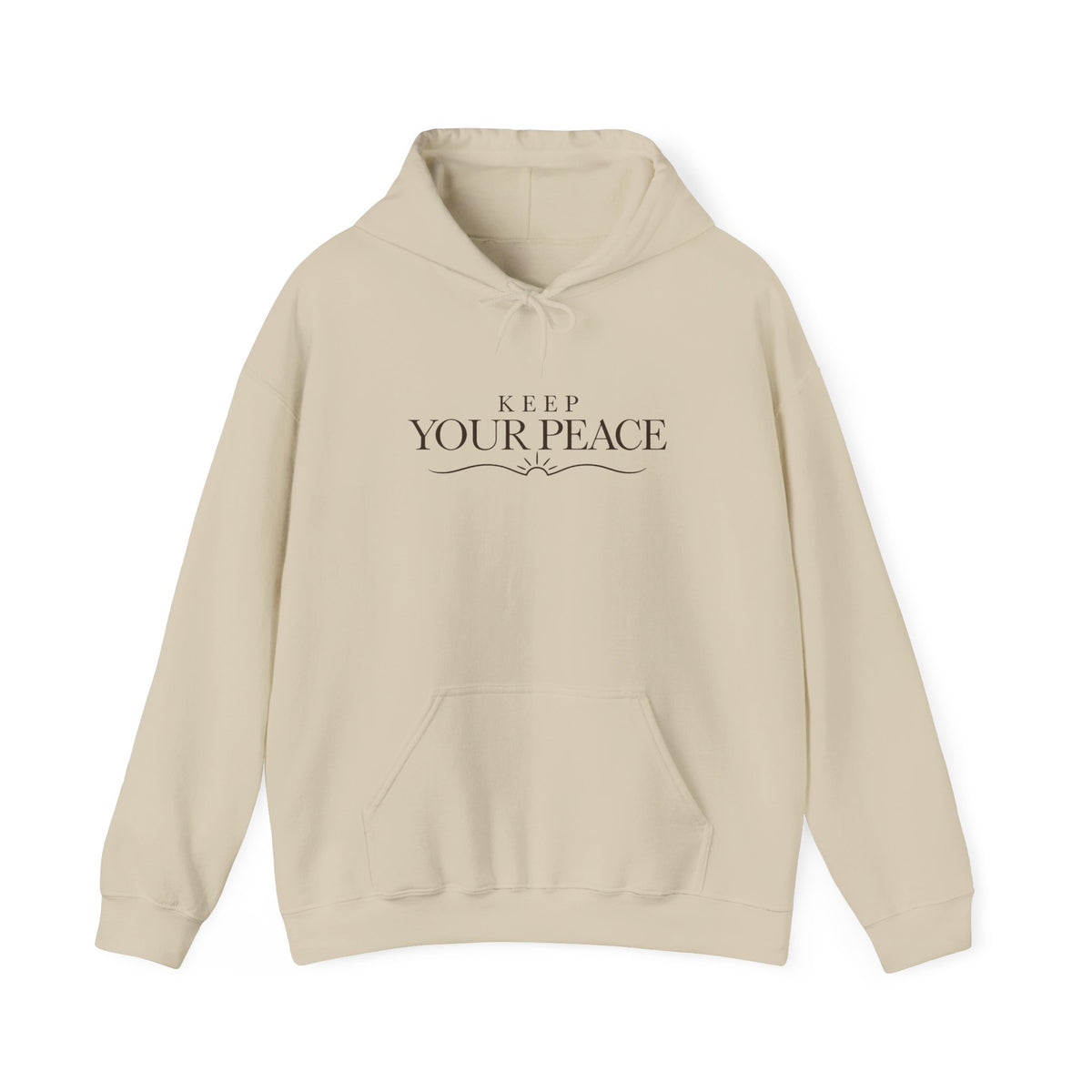 Keep Your Peace Hoodie — Minimalist Unisex Pullover
