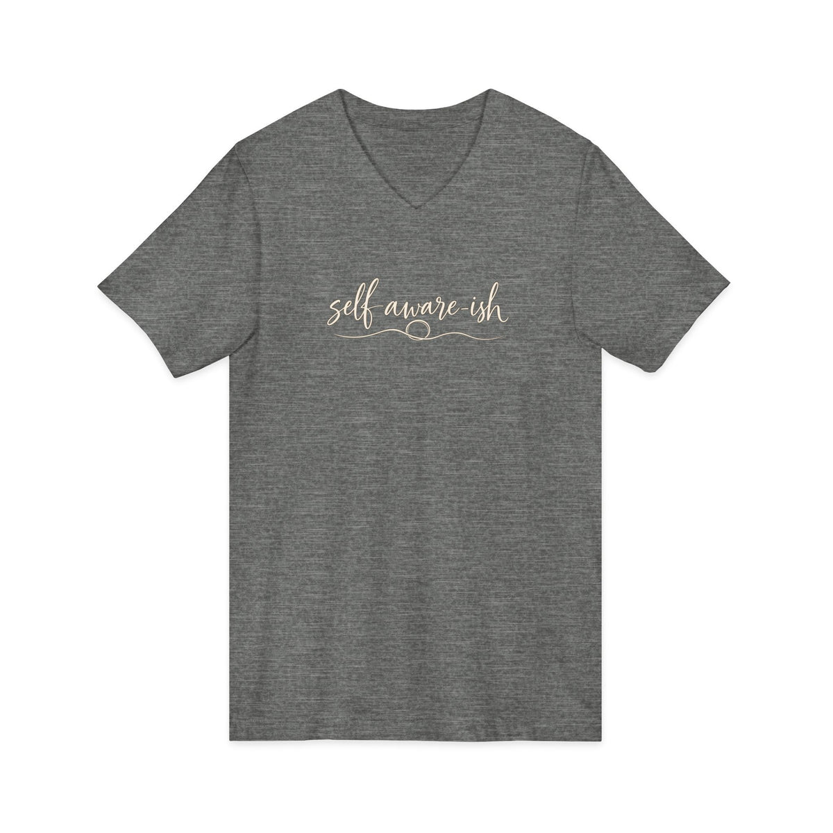 Self Aware-ish V-Neck Tee | Inner Work In Progress Graphic