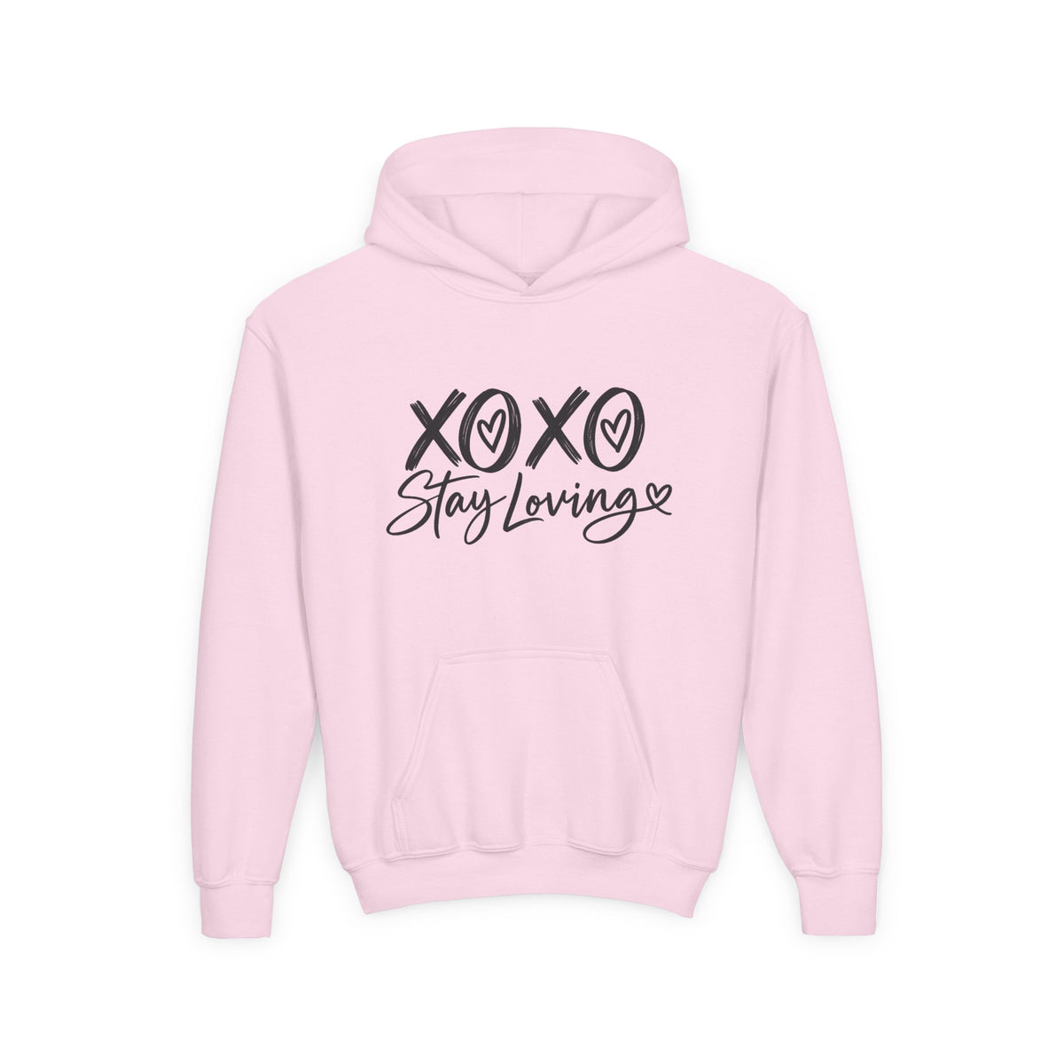XOXO Stay Loving Youth Hoodie | Kids Graphic Pullover
