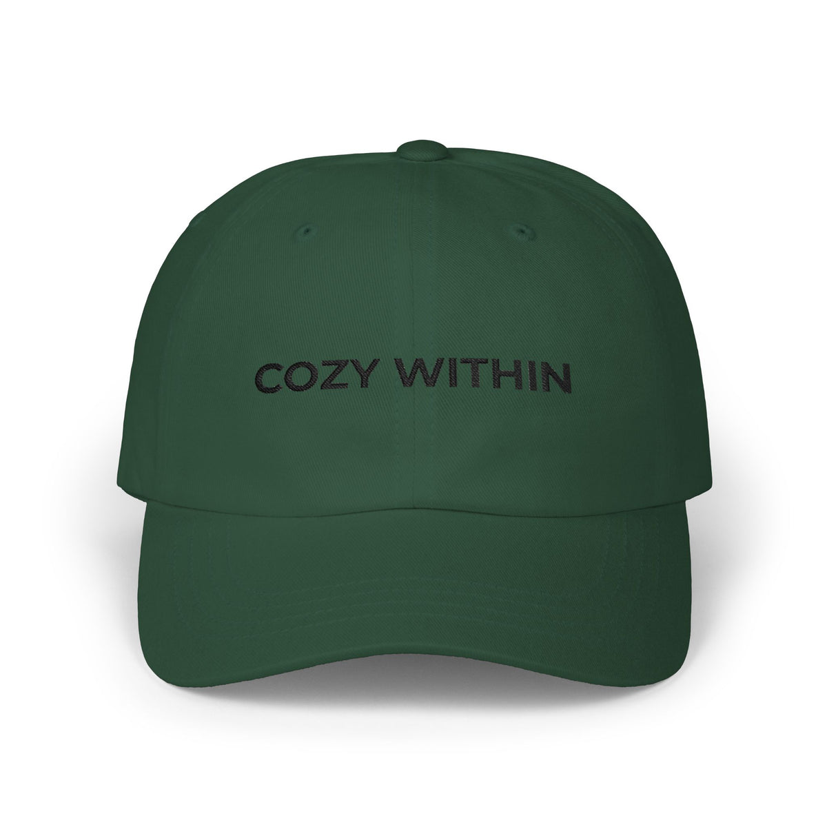 Cozy Within Embroidered Dad Cap — Adjustable Unisex Hat