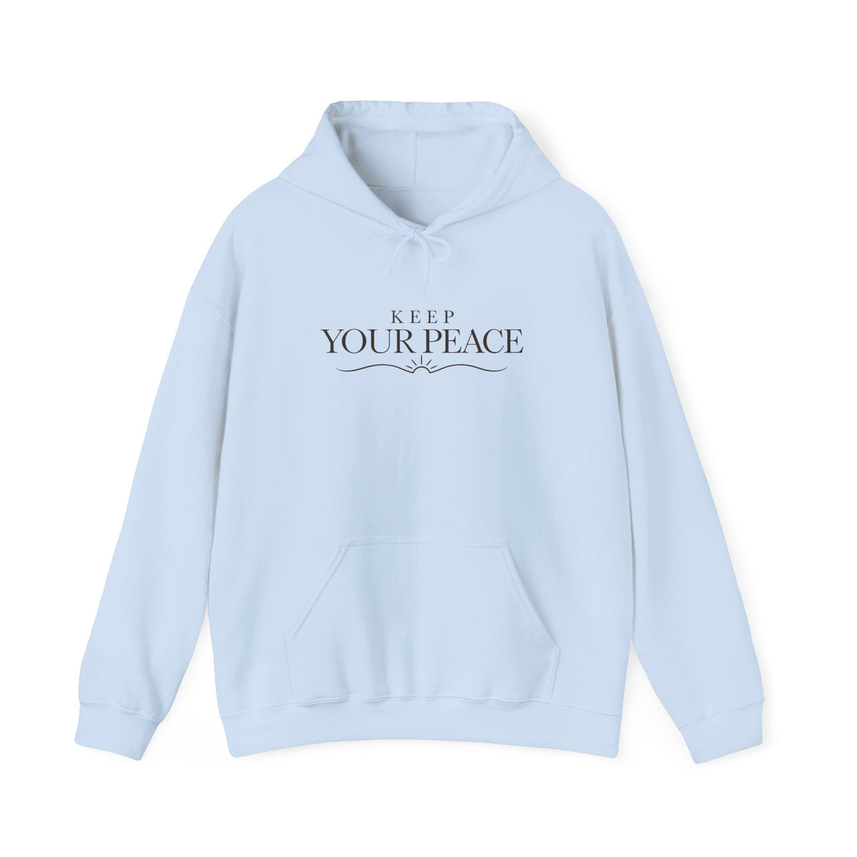 Keep Your Peace Hoodie — Minimalist Unisex Pullover