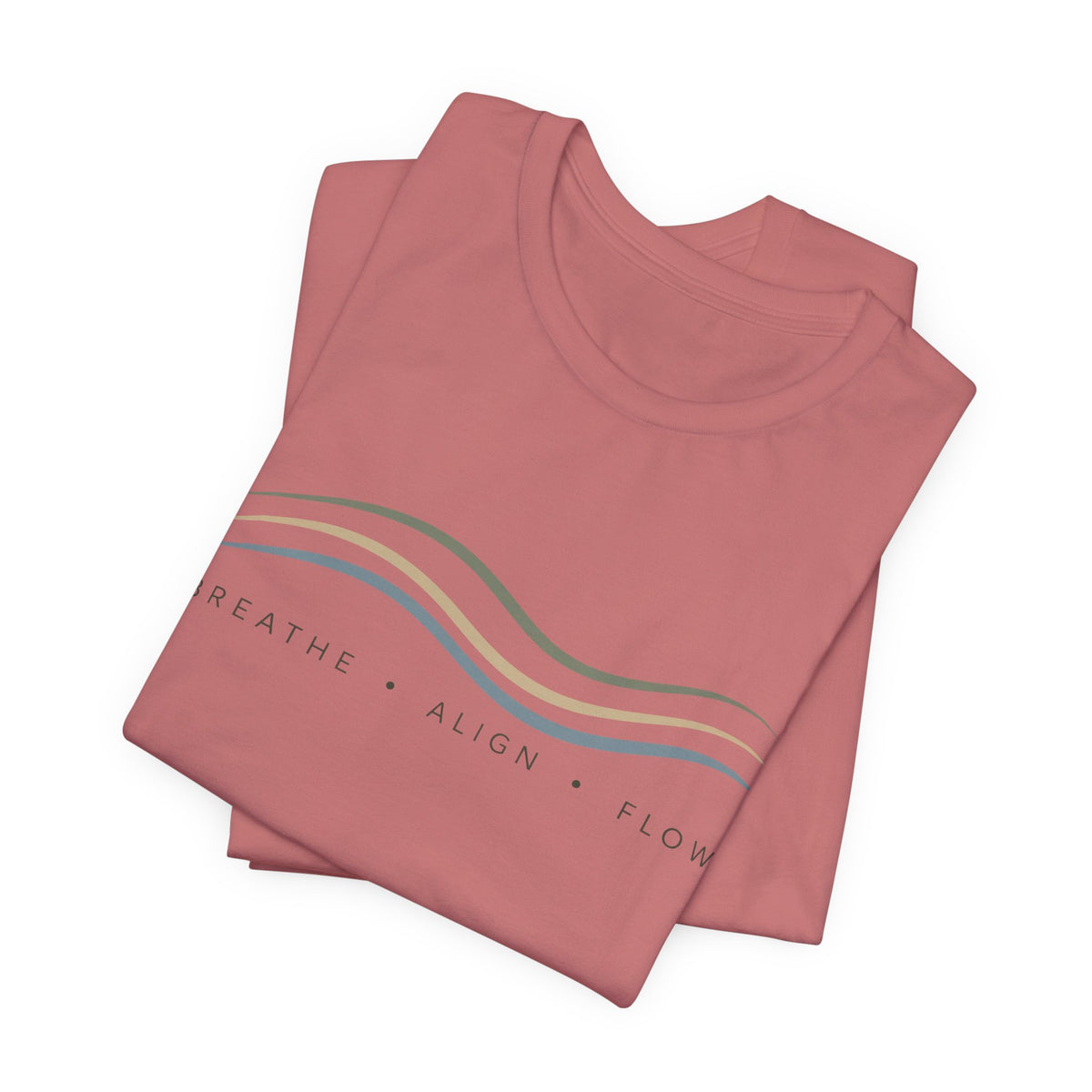 Breathe Align Flow Mindful Graphic T-Shirt