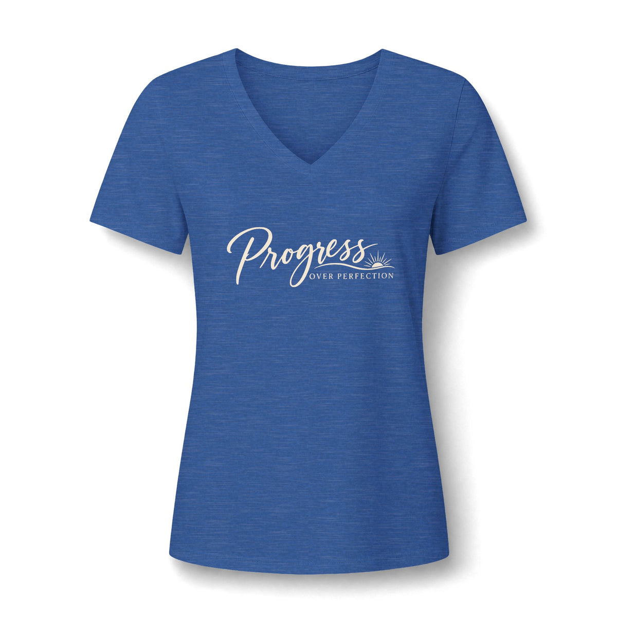 Progress Over Perfection Women’s V-Neck Graphic Tee