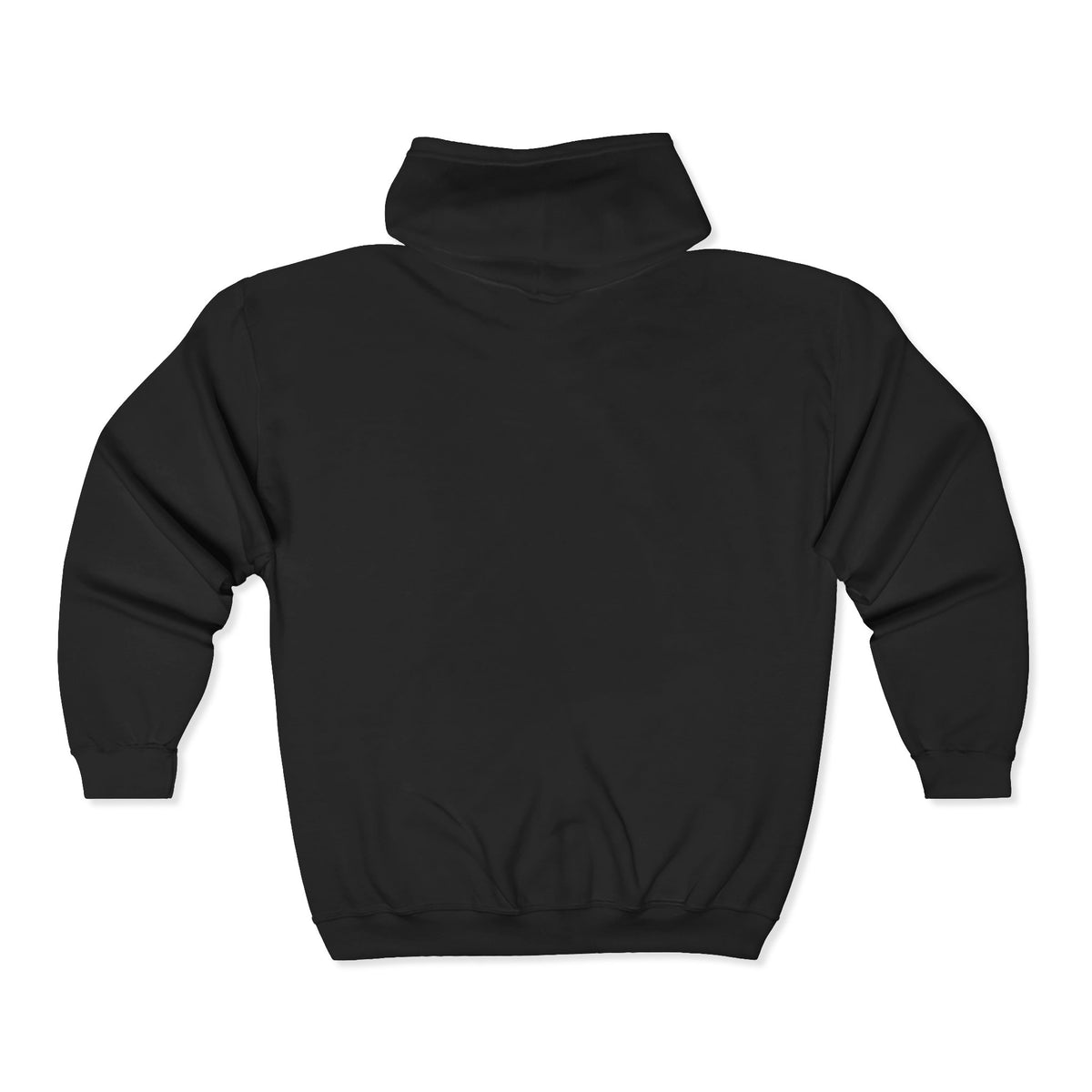 Calm Is Power Black Full-Zip Hoodie