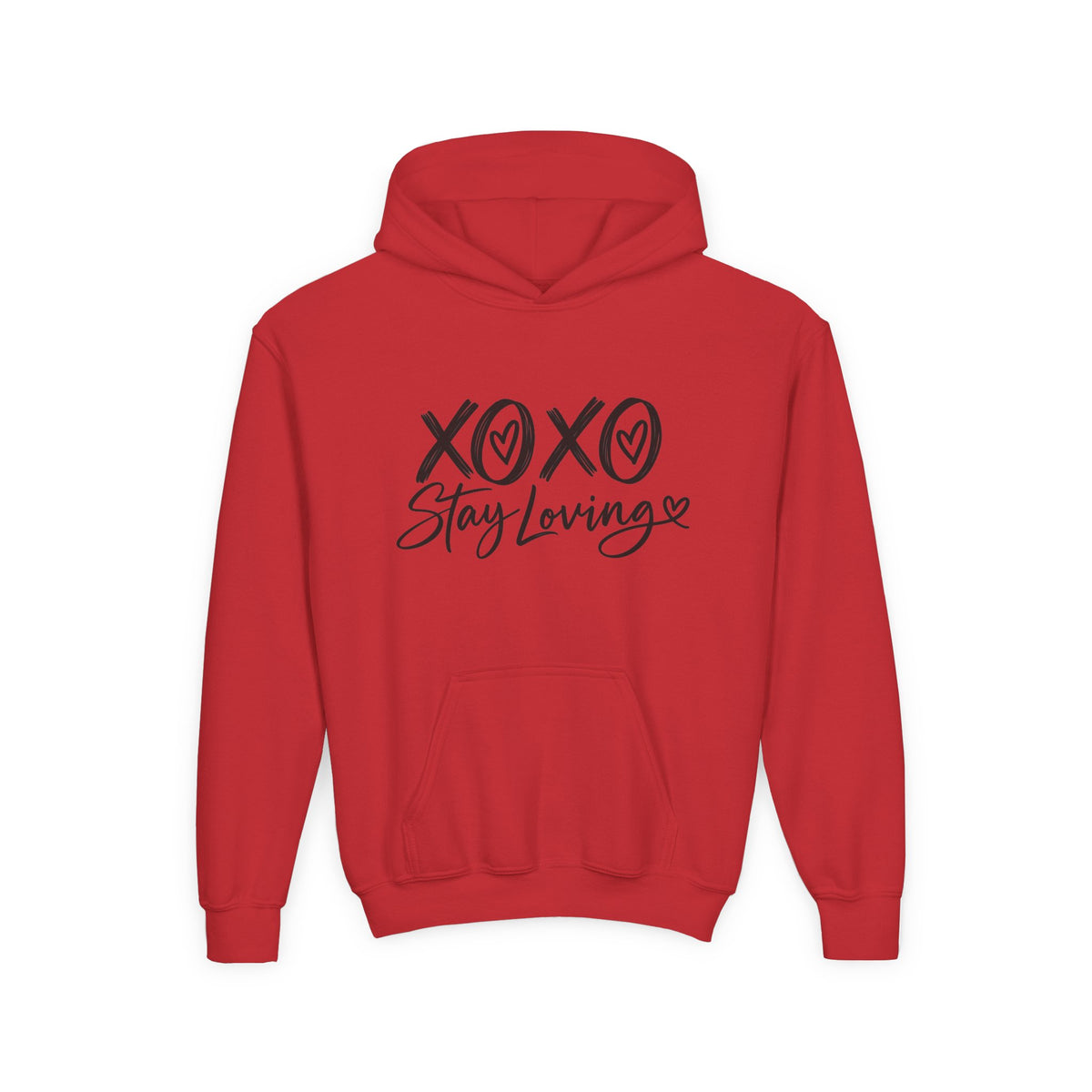 XOXO Stay Loving Youth Hoodie | Kids Graphic Pullover