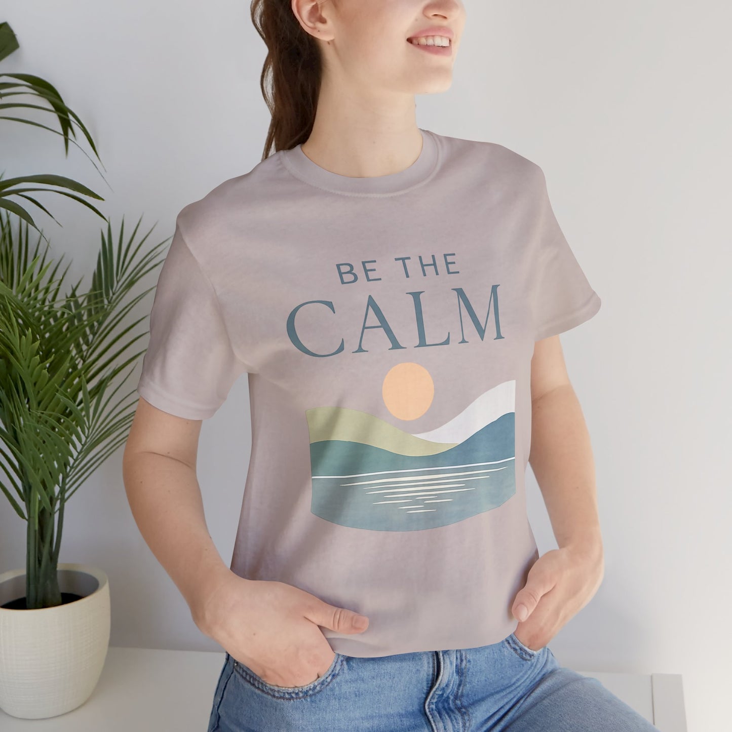 Be The Calm tee | Sunrise Wave Graphic T-Shirt