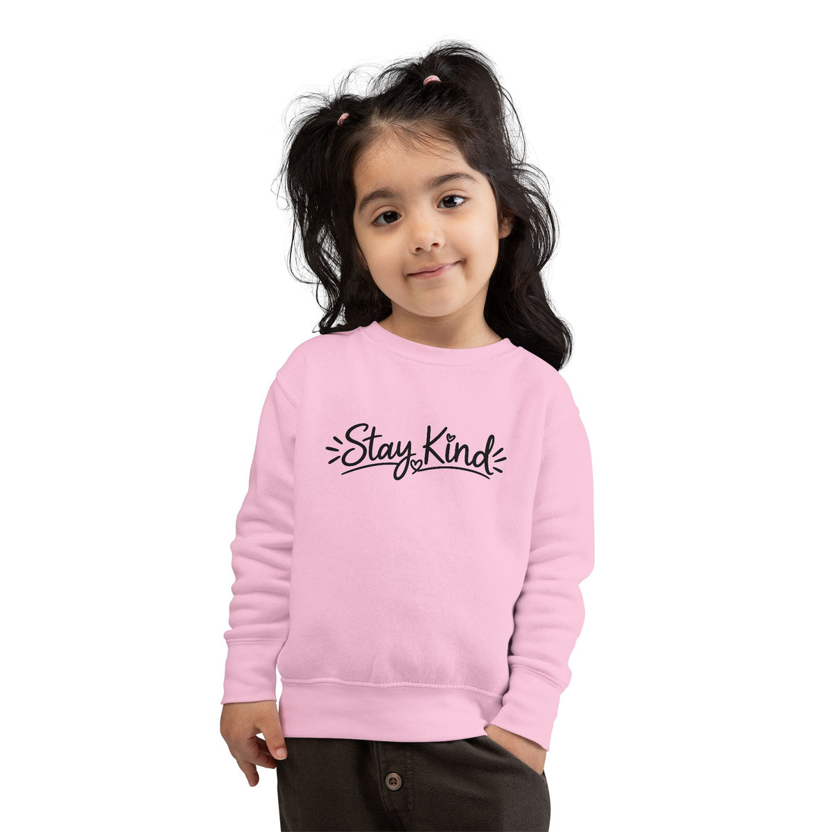 Stay Kind Toddler Sweatshirt –With optional Personalization