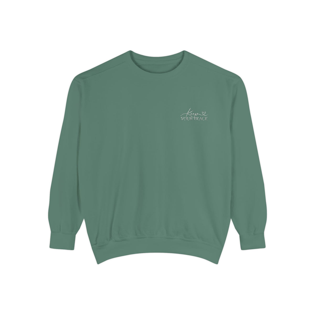 Keep Your Peace Embroidered Crewneck Sweatshirt