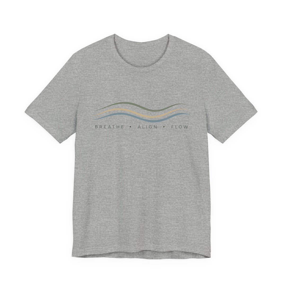 Breathe Align Flow Mindful Graphic T-Shirt