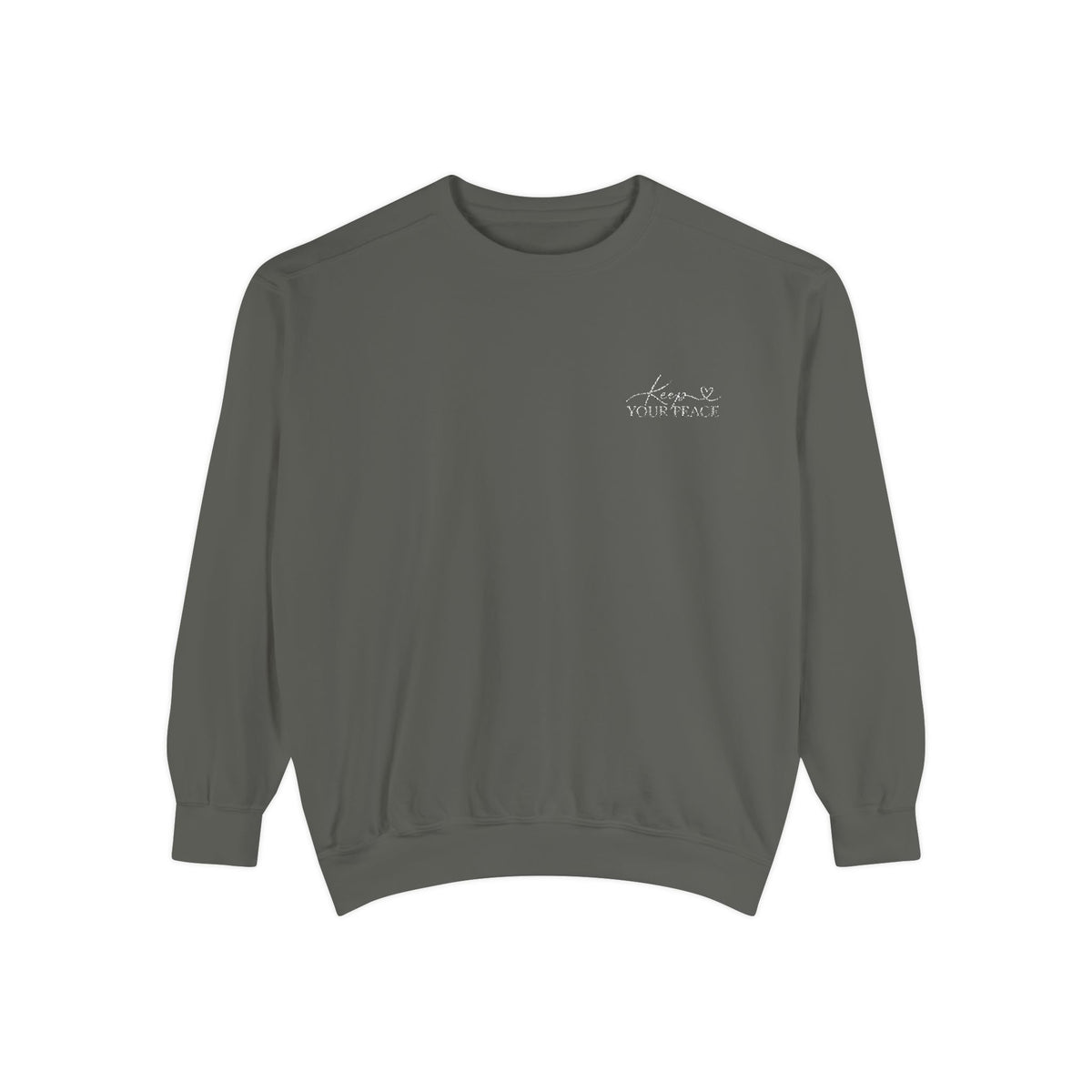 Keep Your Peace Embroidered Crewneck Sweatshirt