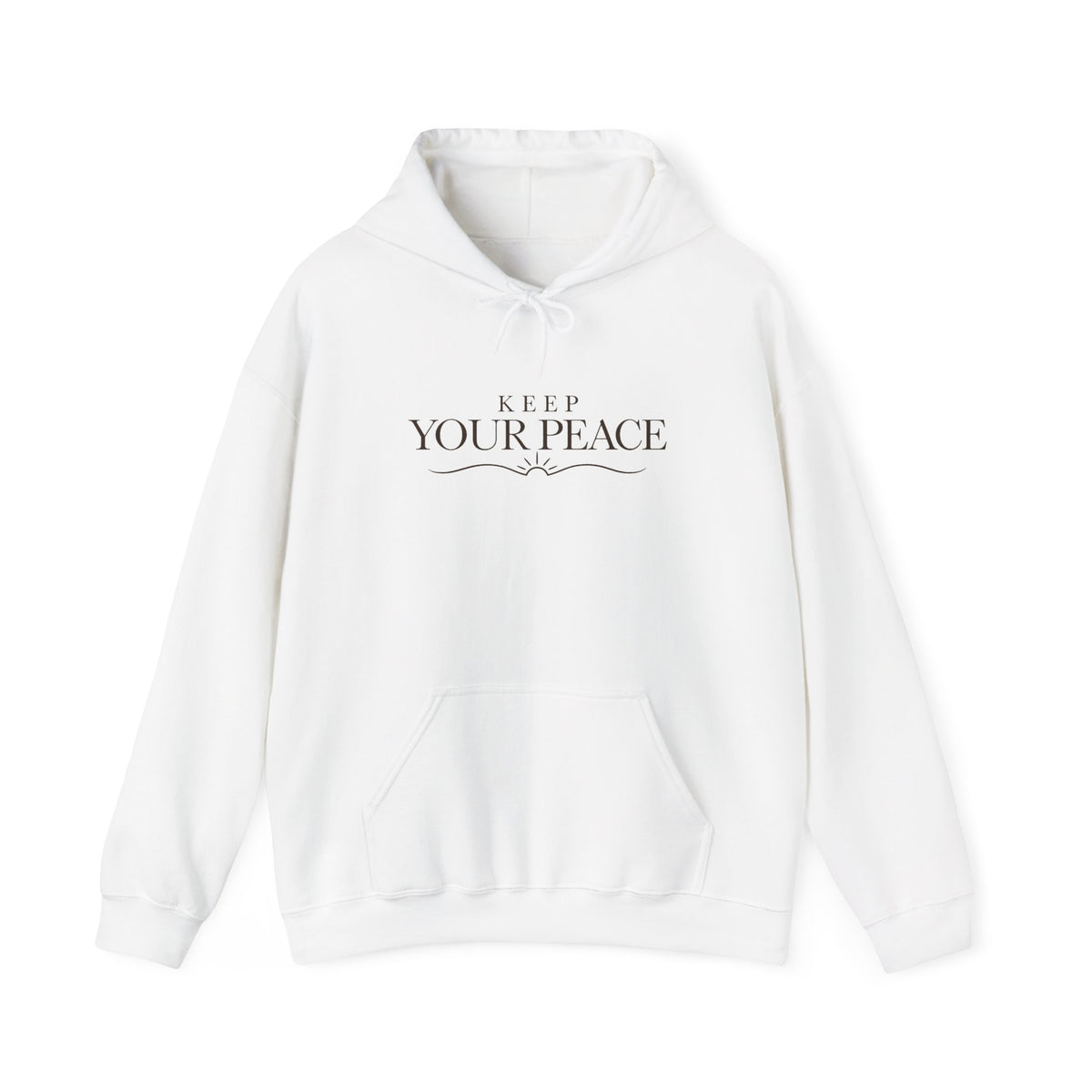 Keep Your Peace Hoodie — Minimalist Unisex Pullover