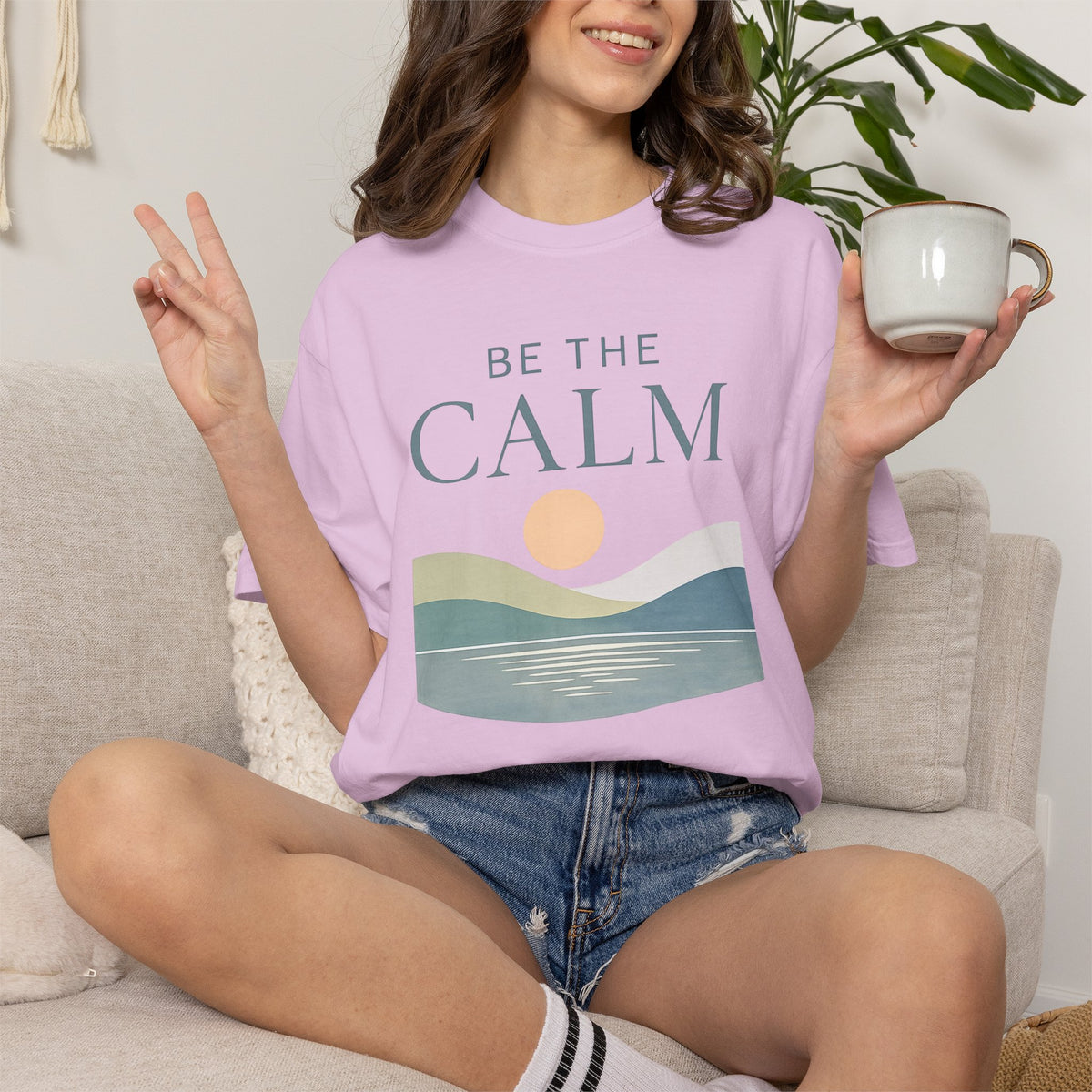 Be the Calm Sunset Graphic Tee