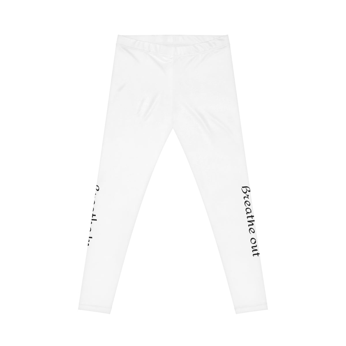 Breathe Out Women’s Leggings — Minimalist Yoga Leggings