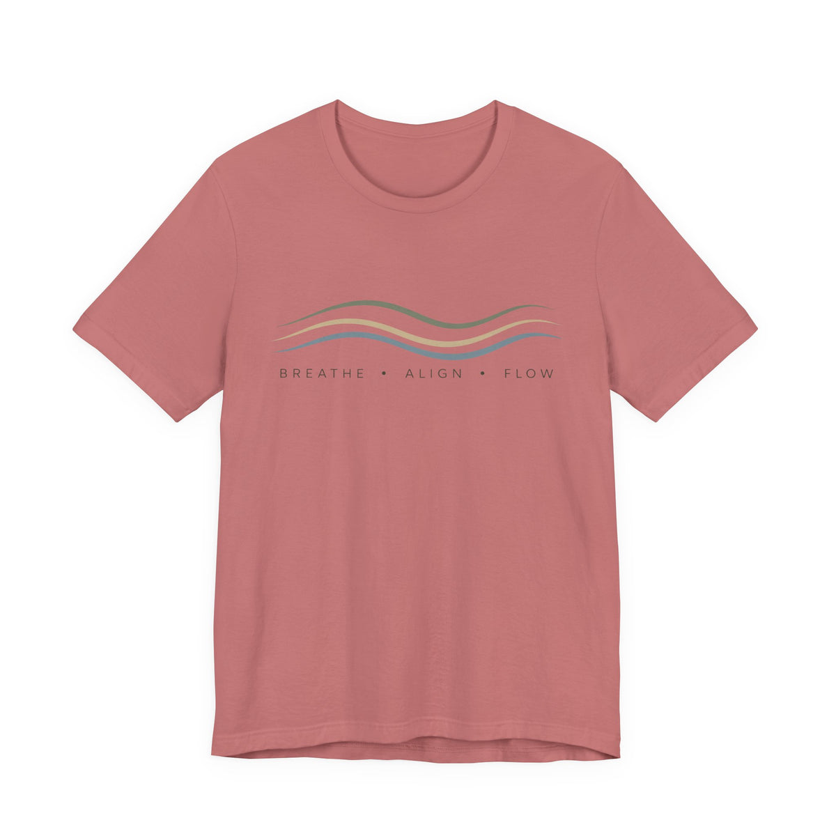 Breathe Align Flow Mindful Graphic T-Shirt
