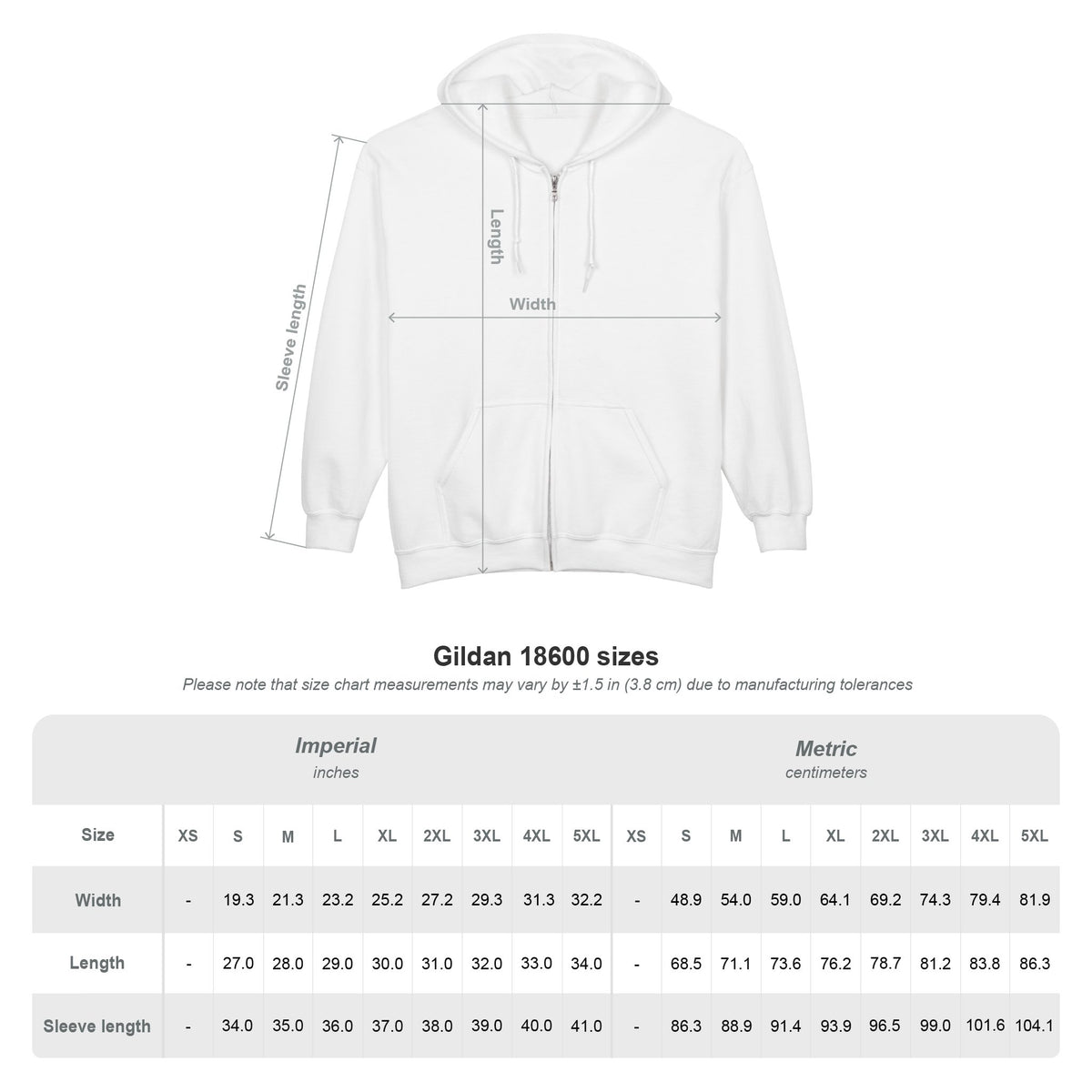 Calm Is Power Black Full-Zip Hoodie