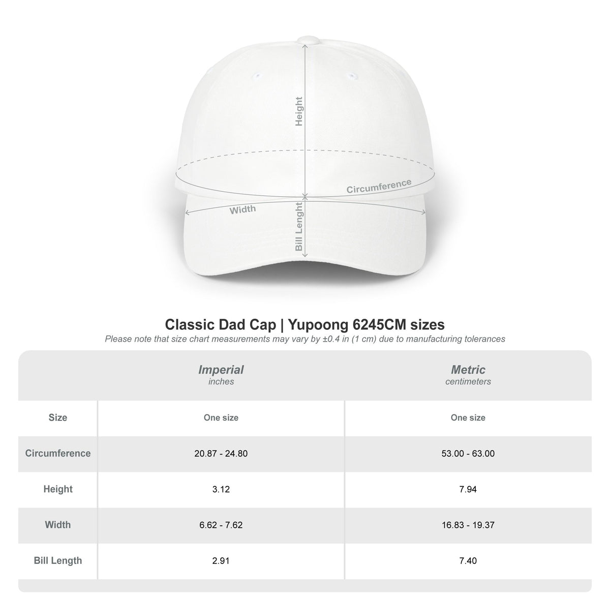 CALM Embroidered Dad Cap — Adjustable Unisex Hat