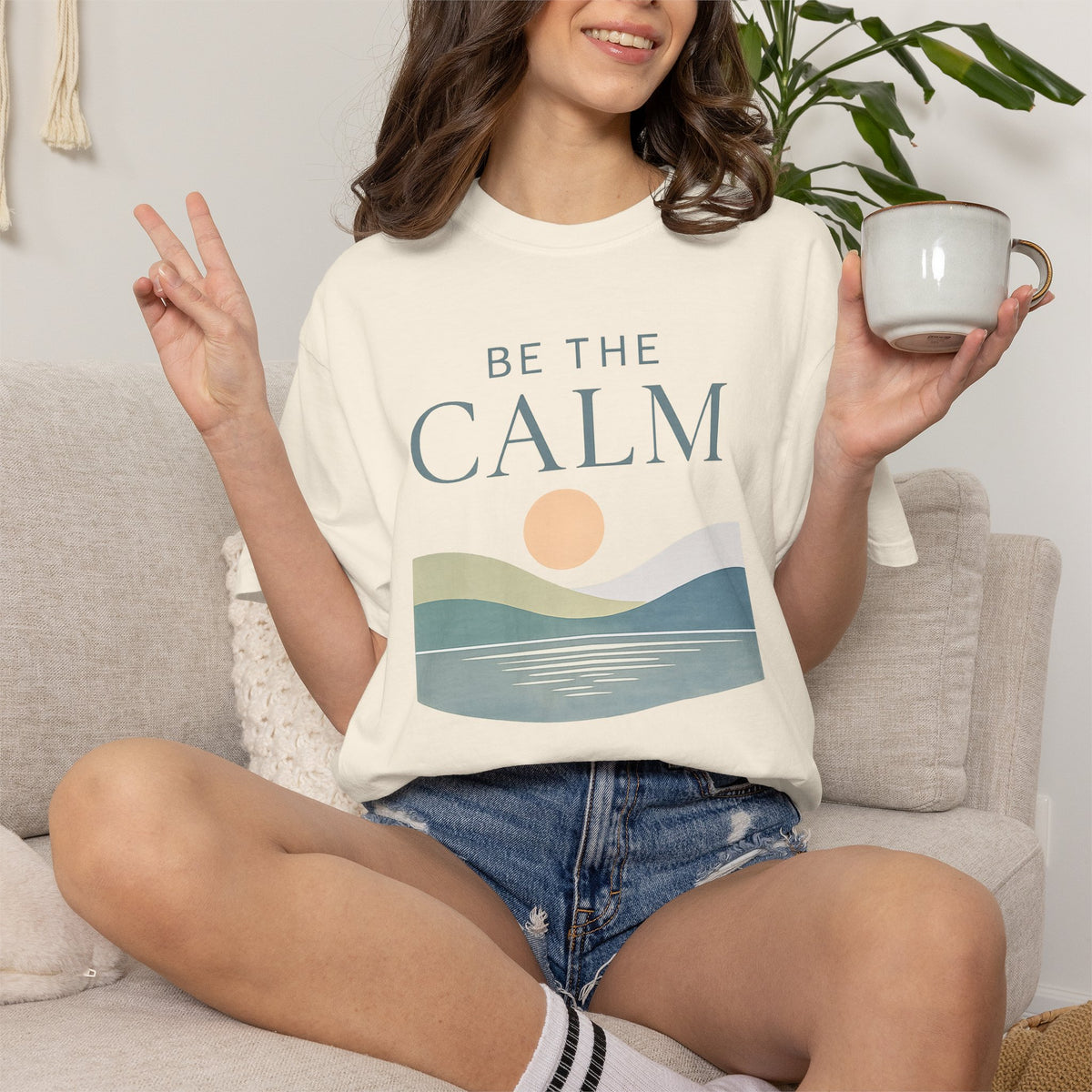 Be the Calm Sunset Graphic Tee