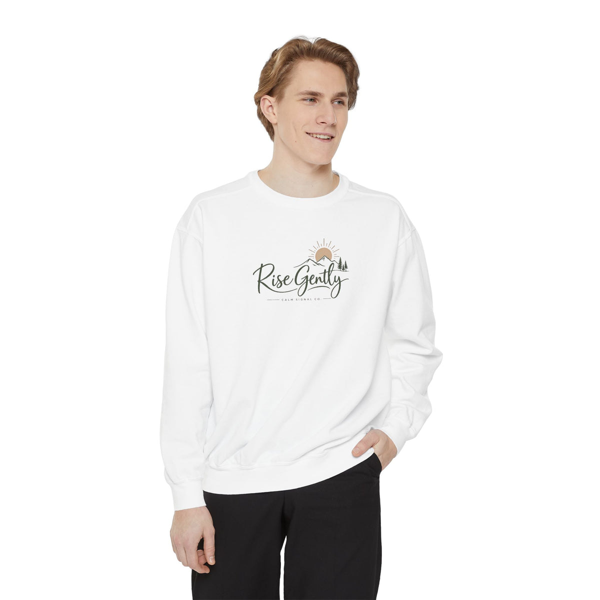 Rise Gently Sweatshirt — Calm Morning Cozy Pullover